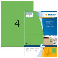 Herma 4399 Farbige Etiketten A4 105X148 Mm GrüN Papier Matt 400 St.