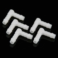 Benzinschlauchverbinder L- Form 5Mm Weiß 90° Winkel Schlauchverbinder 5 StüCk