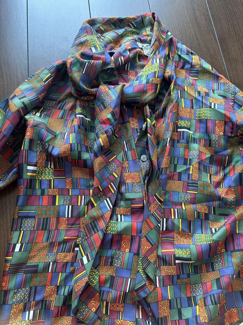 Hermes Vintage Silk Blouse 36 | eBay