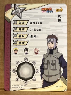 Yamato SR Holo Foil Kayou Official Naruto Card TCG NR-SR-051 | eBay