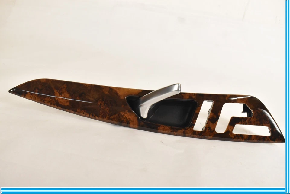 Mercedes-Benz CLS550 2012-2018 paso derecho puerta delantera panel manija moldura madera OEM Foto 2 de 4