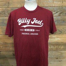 Billy Joel- Tour 3-9-19 Chase Field Phoenix AZ Tour Red T-shirt Men's XL