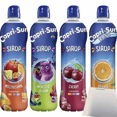 Capri Sun Sirup je 1x600ml Flasche Orange, Multivitamin, Kirsche, Monsteralarm