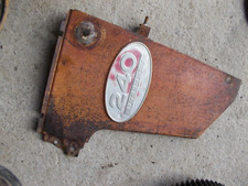 International 240 Utility Ih Tractor Front Right Radiator Side Panel W/ Emblem