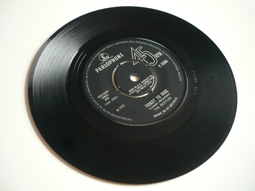 The Beatles Ticket To Ride 7" Vinyl UK 1965 Parlophone 1st Press 3/2 KT Single - Imagen 6 de 8