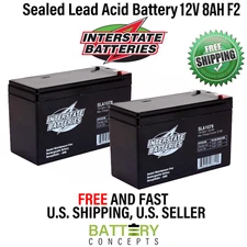 Handicare Xclusive Stairlift Replacement Battery 12V 8Ah F2 SLA1079 2PK