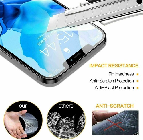 2X For iPhone 16 15 14 13 12 11 Pro Max Plus Xr Tempered Glass Screen Protector - Picture 92 of 279