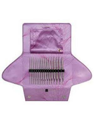 Addi Click Spitze Stricknadel Set lange Spitze Rundnadeln austauschbar