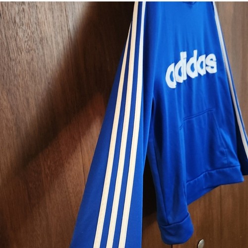 Adidas Boys XL 18/20 Blue Pullover Hoodie. - Picture 3 of 8