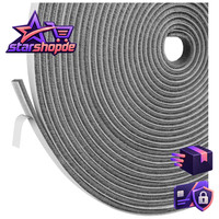 BüRstendichtung Selbstklebend 12M X 9Mm X 5Mm Zugluftstopper Grau FüR TüRen