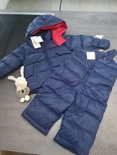 Ralph Lauren Stepp-Schneeanzug, 9 Monate, Daunen, blau, NP 224,95€, * NEU