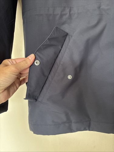 Mens Seasalt Horizon Waterproof Coat Mid Length Navy Blue Size M VGC - Picture 2 of 16