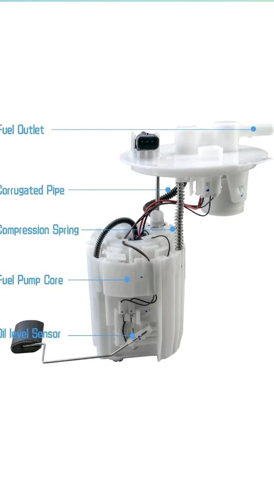 31110-F3500 Fuel Pump Assembly Fit for Hyundai Elantra Kona Accent for Kia Forte - Image 2 of 4