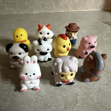Lot of 10 Munchkin Tub Toys Farm Animals Multicolor Cat Pig Sheep Duck Horse