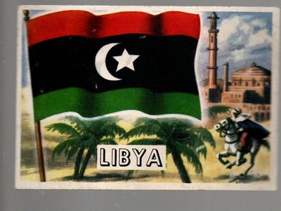 1956 Topps Flags of the World #64 Libya  Very Good