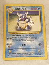 Pokémon Card TCG Wartortle Base Set Regular Card 42/102 Played