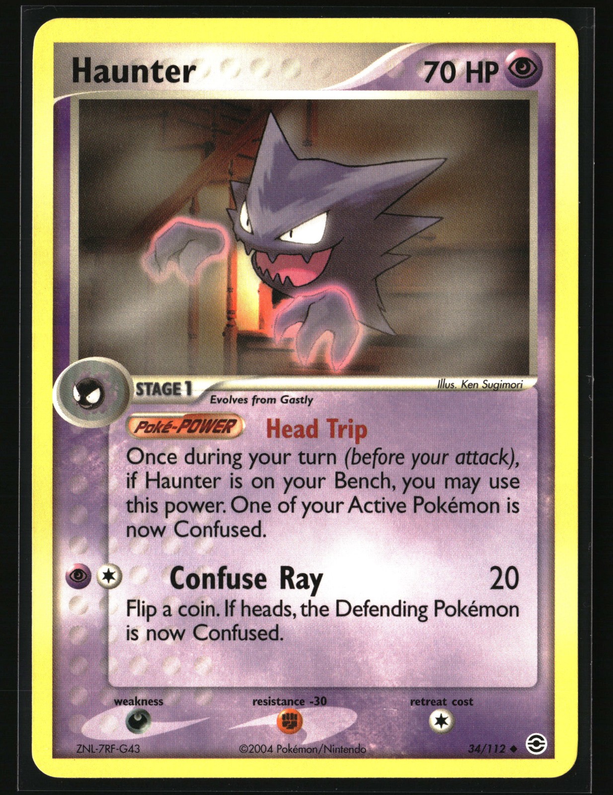 Haunter Uncommon FireRed & LeafGreen 34/112 NM