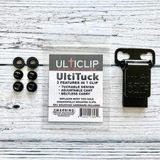 Ulticlip - UltiTuck Holster Clip, Tuckable, Adjustable, Beltless, IWB - New!
