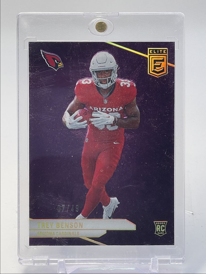 TREY BENSON 2024 DONRUSS ELITE ROOKIE PURPLE CARDINALS RC /49 Q1196