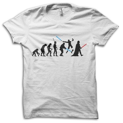 Darth Vader Evolution Solution Joke Parody Star Wars T-shirt M5559