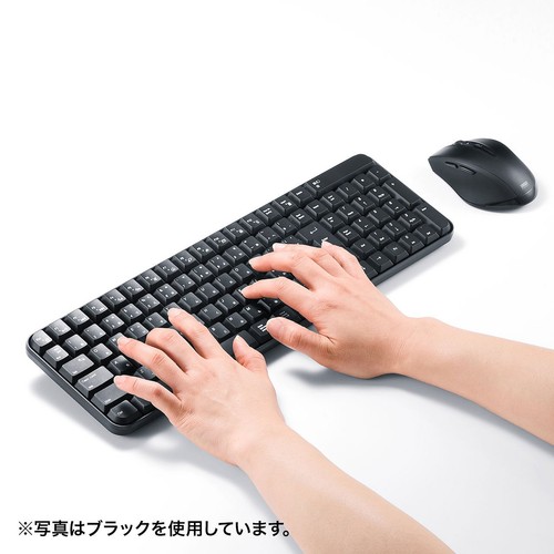 Sanwa Supply Wireless Keyboard with Mouse white - 第 3/9 張圖片