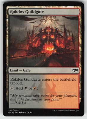 Rakdos Guildgate (255) 255 Common Ravnica Allegiance Magic: The Gathering NM
