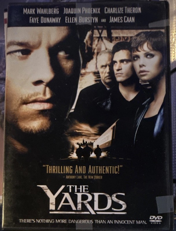 The Yards DVD Movie Tall/DVD Case Mark Wahlberg Joaquin Phoenix Charlize
