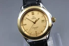 Vintage Omega Seamaster 120m 168.1501 Cal.1438 Date Gold Quartz Men Watch JAPAN