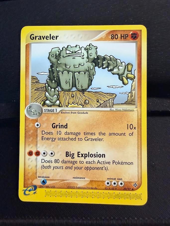Pokemon Ex Dragon Graveler Uncommon (29/97) NM