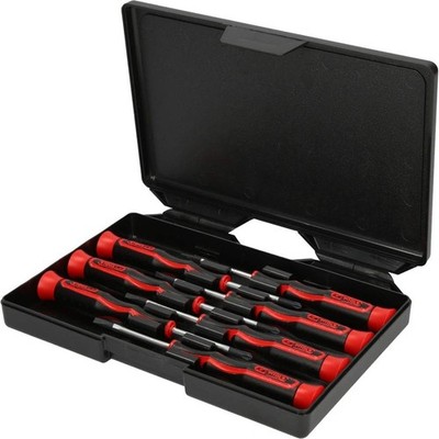 KS TOOLS Precision Screwdriver Set, 7 pcs, PH and Slotted one size, Clear 