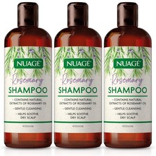 3x Nuage Rosemary Shampoo 400ml