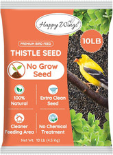 Nyjer/Thistle Seeds Wild Bird Food - 10 Pounds I No Grow Seed I Bird Seed for Wi