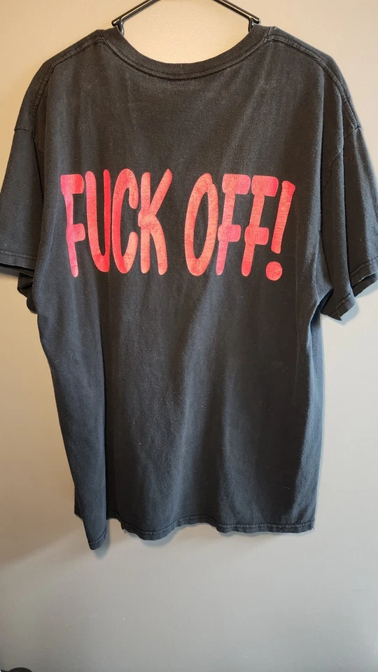 复古 90 年代 Insane Clown Posse ICP 单针 XL Shaggy 2 Dope F* Off Tee — 第 4/4 张图片