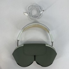 AirPods Max Lightning Green w/ Charger/Smart Case - Good w/ Yellowed Mesh