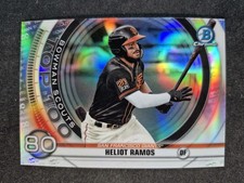 2020 Bowman #BTP-80 Heliot Ramos Chrome Bowman Scouts Top 100 RC Giants Baseball