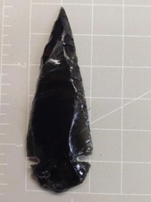Black obsidian Arrowhead - Arrowhead Read