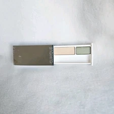 Clinique Colour Surge Eye Shadow Duo Sparkling Sage French Vanilla .07 oz Discon