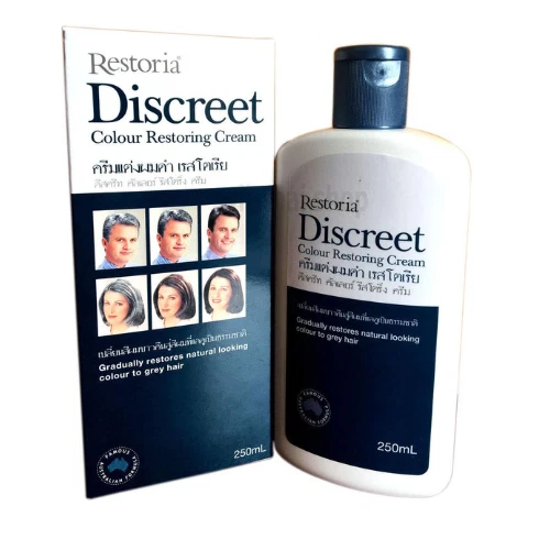 1 PACK Restoria Discreet Color Restaurador 250ml Cabello Gris - ENTREGA GRATUITA Foto 2 de 3