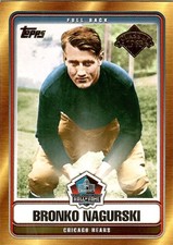 BRONKO NAGURSKI 2006 TOPPS HALL OF FAME TRIBUTE #HOFT-BN CHICAGO BEARS