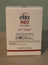 Elta MD UV Clear Broad Spectrum SPF 46 Facial Suncreen 14g 0.5oz EXP 11/27 NEW