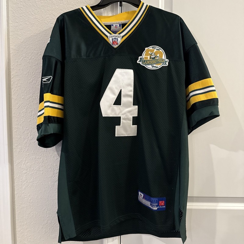 NWT Green Bay Packers Brett Favre Lambeau Field 50th Season Jersey 48 Stitched