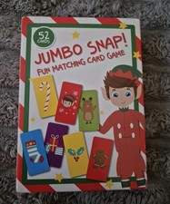 CHRISTMAS, PLAYING CARDS, SNAP, DELUXE JUMBO GAME, ELF, NEW