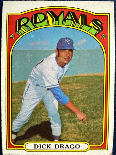 Dick Drago #205 1972 Topps card