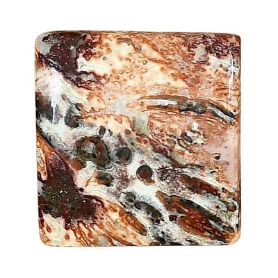 Natural Leopard Skin Jasper 21.3x20.3x5 mm Baguette Polished Gemstone LS01993-30