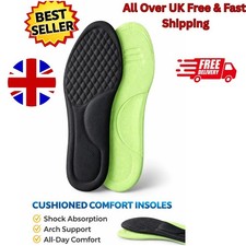Memory Foam Shoe Insoles For Men Women Running Trainer Inner Soles Foot Inserts
