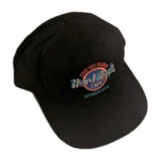 Vintage Hard Rock Cafe Honolulu Black Snapback Cap Save The Planet Hat