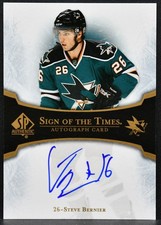2007-08 SP Authentic Sign of the Times Steve Bernier ST-BE Auto 2750