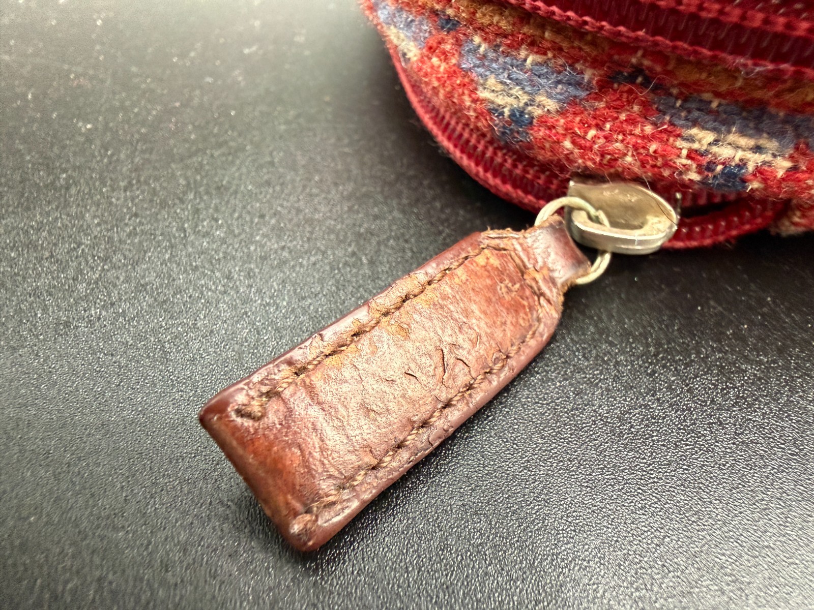 Pendleton Crossbody Wool Leather Native Red Patte… - image 11