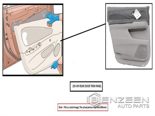Maserati Ghibli S Q4 2014-2024 Rear Right Door panel Black P/N 670020124 Photo - $519
