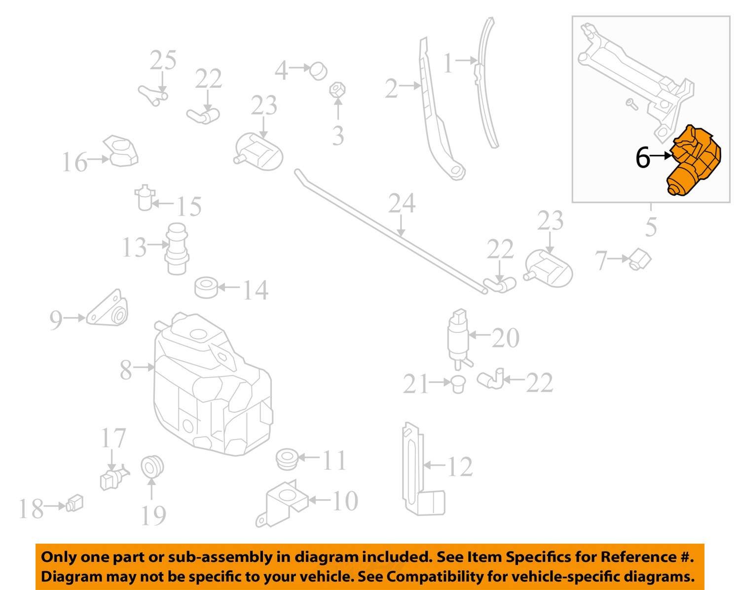 2011-2015 AUDI R8 CONVERTIBLE FRONT LEFT RIGHT WINDSHIELD WIPER MOTOR SET OEM